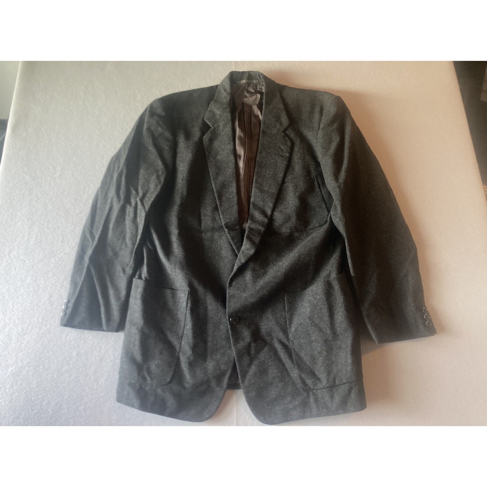 Vintage Burberry London Men's Jacket 40 Charcoal Gray Blazer Prorsum #2034